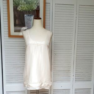 Club Monaco Elegant Cream Silk Chemise Size XS